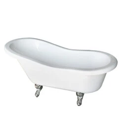 Fillmore 60" Double Acrylic Slipper Tub