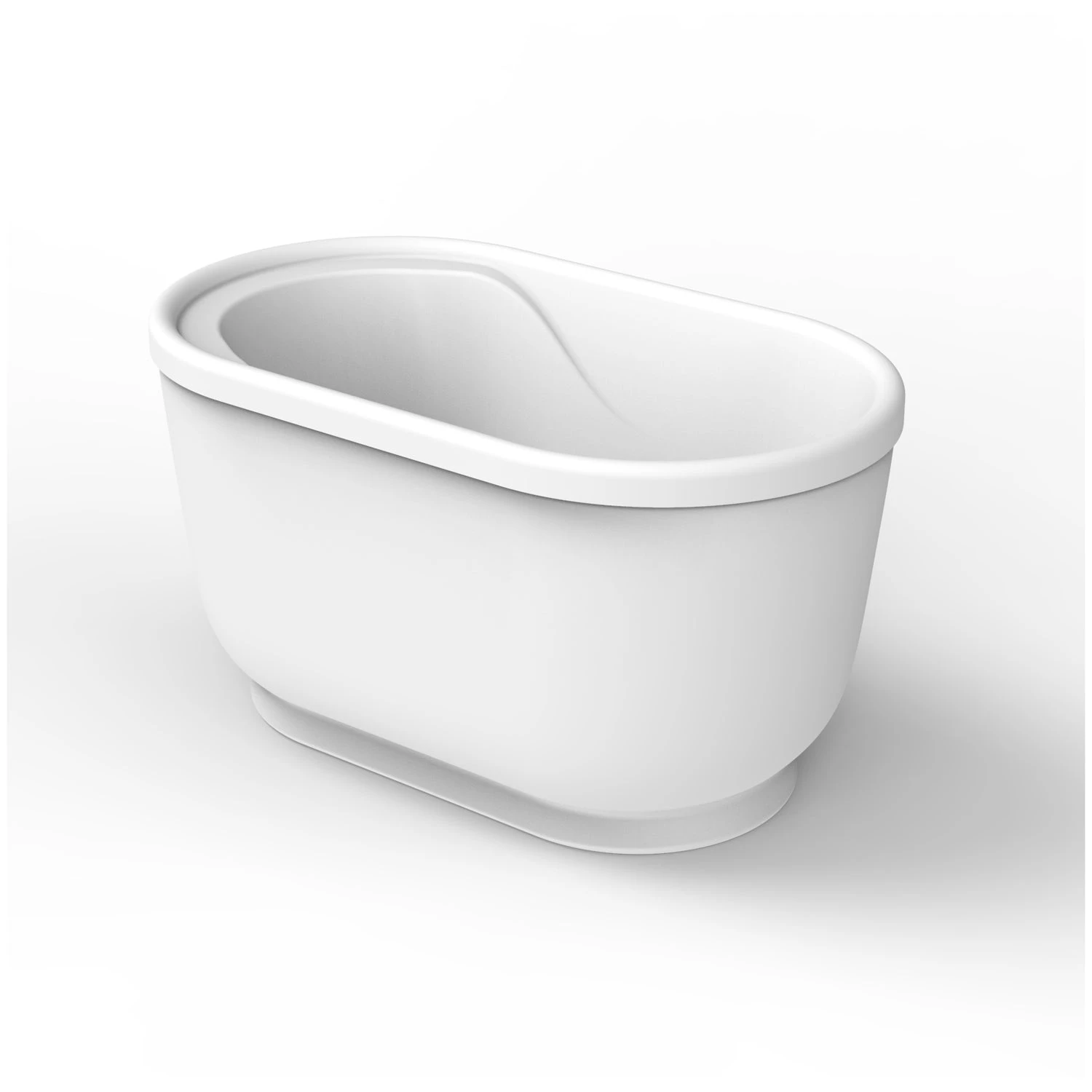 Pearl 47" Freestanding Acrylic Tub With Integral Drain 2 Pearl 47" Freestanding Acrylic Tub With Integral Drain - Image 2
