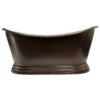 Celaya 66" Copper Double Slipper Tub
