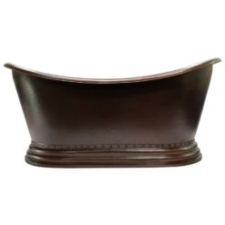 Celaya 66" Copper Double Slipper Tub