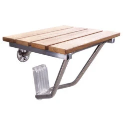 15" Wall Mounted Teak Shower Seat