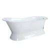 Leonardo 61" Cast Iron Slipper Tub On Base