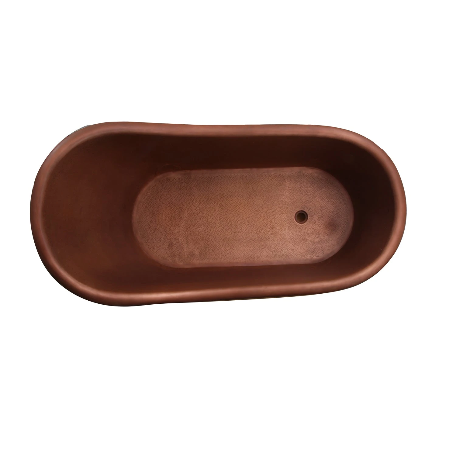 Lawson 66" Copper Slipper Tub With Brass Feet 2 Lawson 66" Copper Slipper Tub With Brass Feet - Image 2