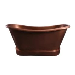 Calumet 66″ Copper Bateau Double Slipper Tub