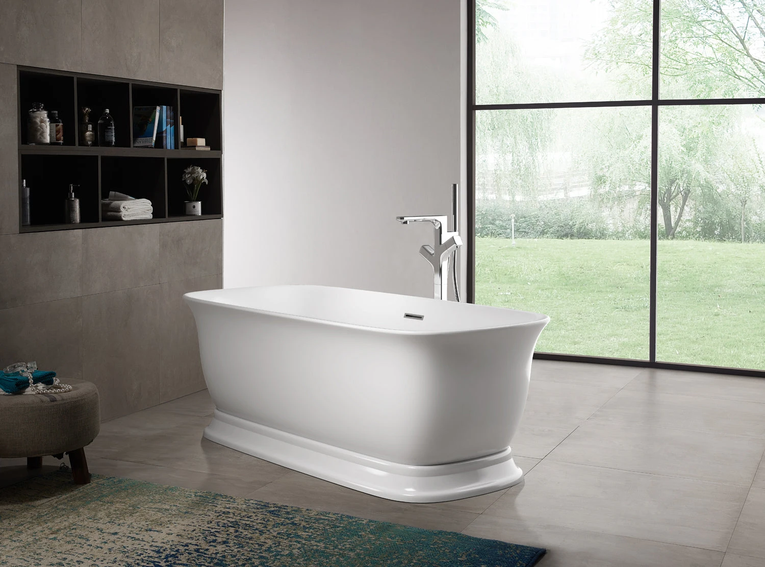 Bethany 59" Acrylic Freestanding Tub With Integral Drain 4 Bethany 59" Acrylic Freestanding Tub With Integral Drain - Image 4