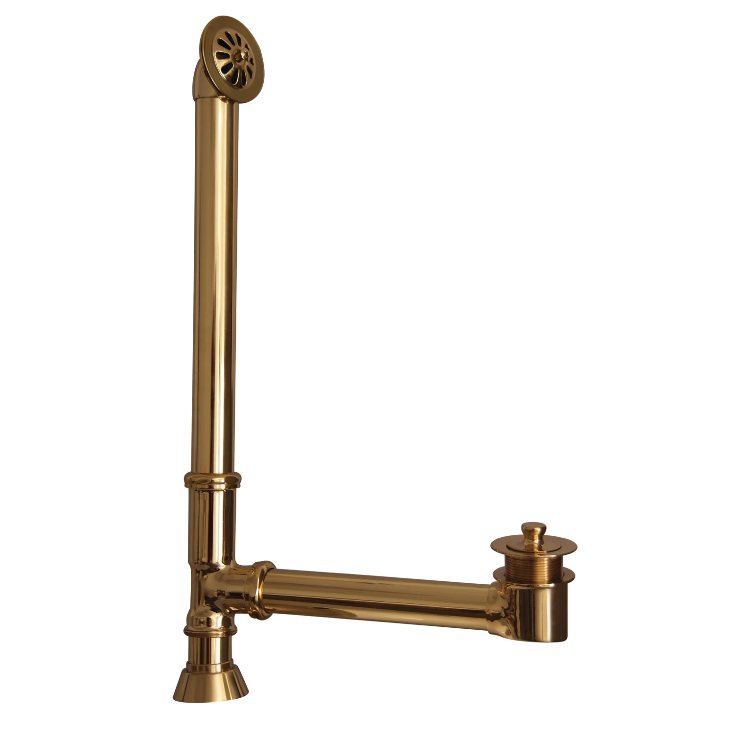 Bartlett 60" Cast Iron Roll Top Tub Kit-Polished Brass Accessories 4 Bartlett 60" Cast Iron Roll Top Tub Kit-Polished Brass Accessories - Image 4
