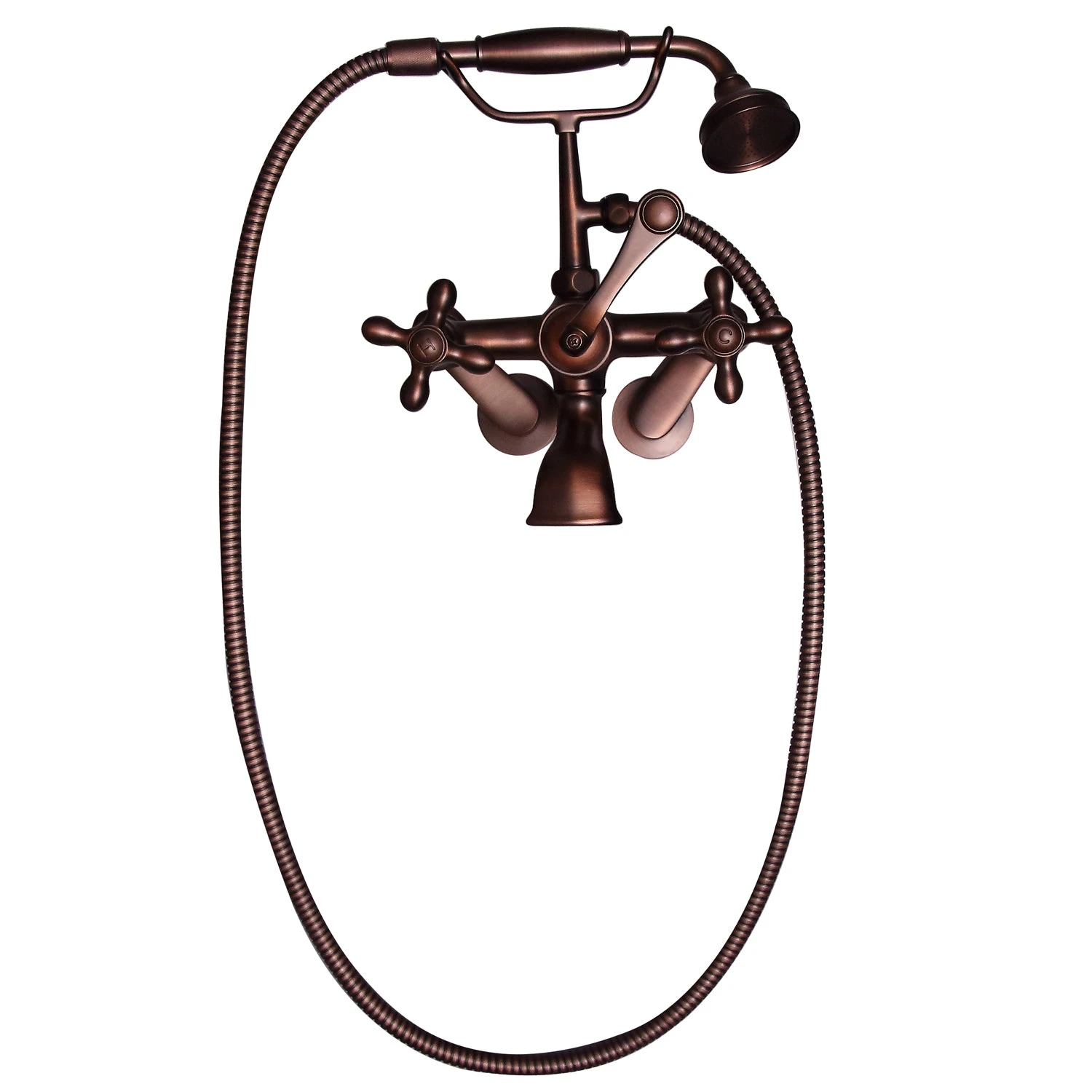 Antonio 55" Cast Iron Roll Top Tub Kit-Oil Rubbed Bronze Accessories 2 Antonio 55" Cast Iron Roll Top Tub Kit-Oil Rubbed Bronze Accessories - Image 2