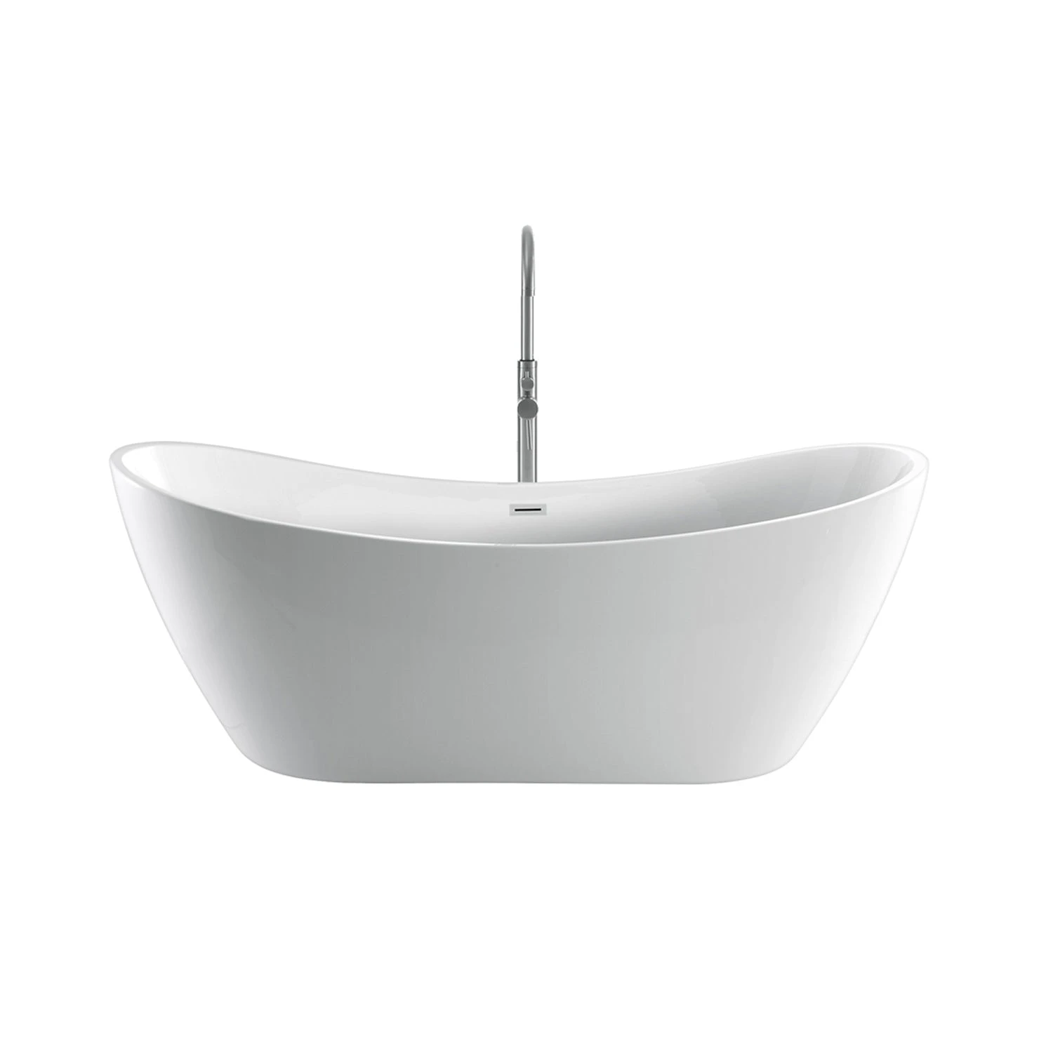 Nyx 72" Acrylic Double Slipper Tub With Integral Drain And Overflow 1 Nyx 72" Acrylic Double Slipper Tub With Integral Drain And Overflow