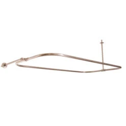 24" Rectangular Shower Rod With Supports