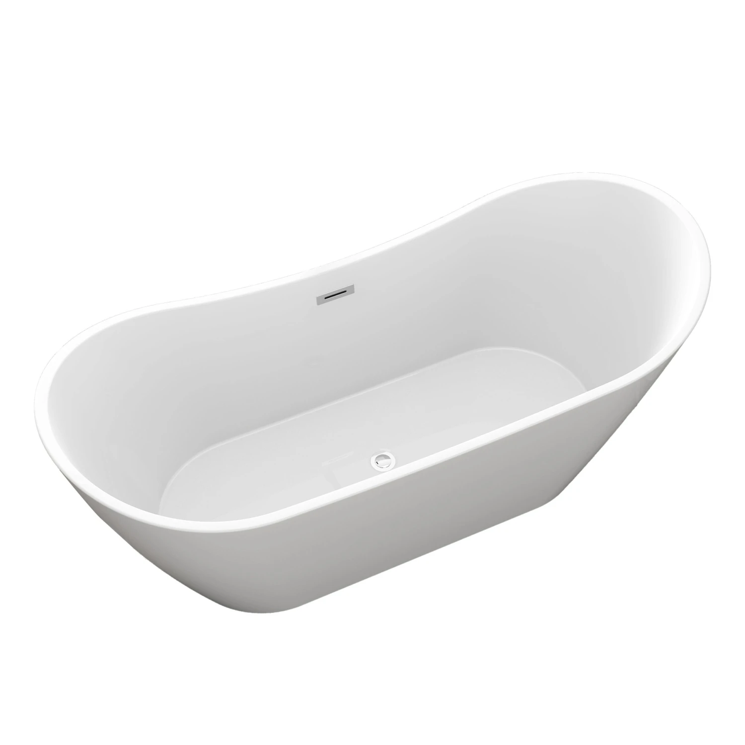 Nairobi 67" Acrylic Double Slipper Tub 3 Nairobi 67" Acrylic Double Slipper Tub - Image 3