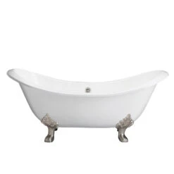 Marshall 72" Cast Iron Double Slipper Tub