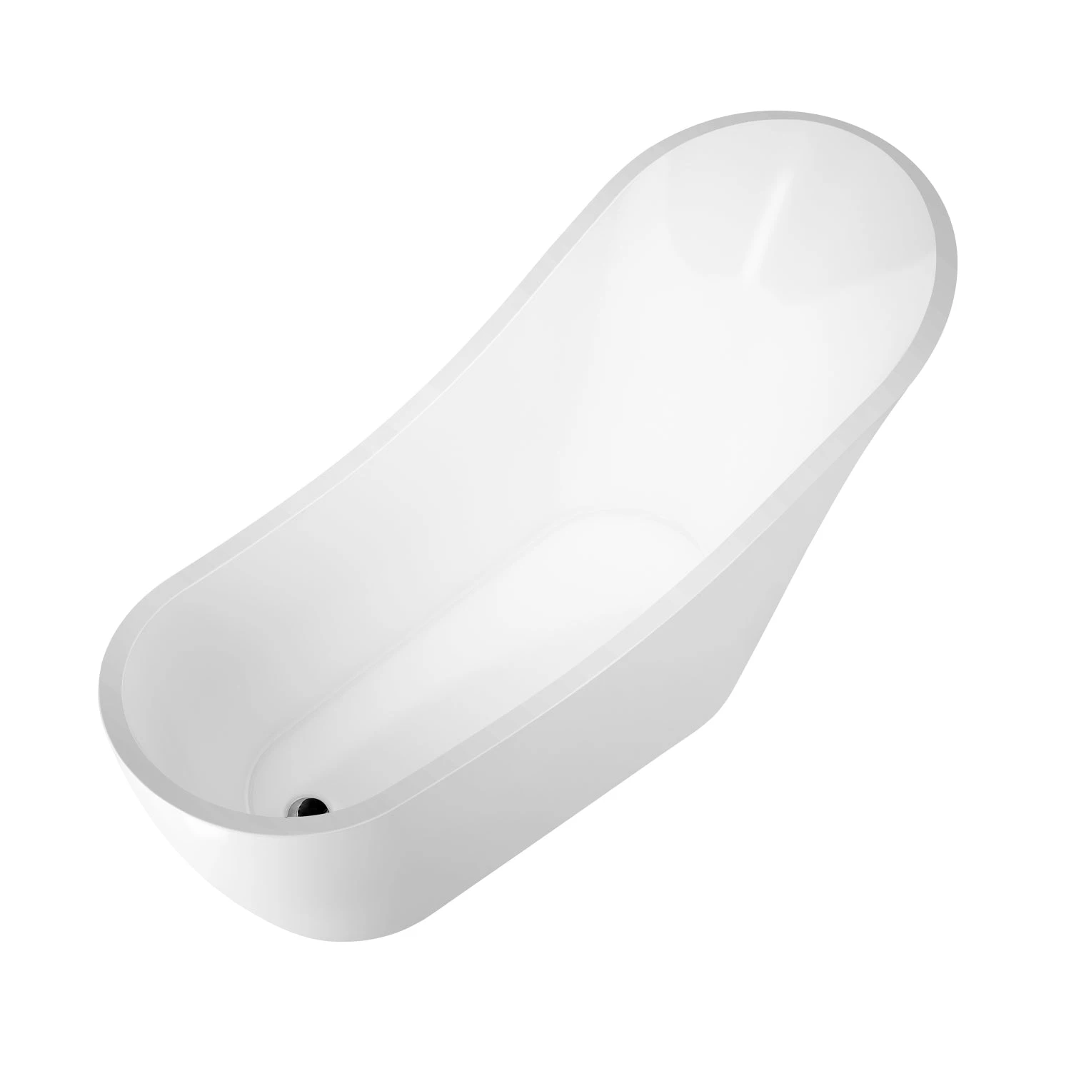 McGuire 70" Acrylic Slipper Tub With Integral Drain And Overflow 3 McGuire 70" Acrylic Slipper Tub With Integral Drain And Overflow - Image 3