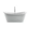 Morgan 70" Acrylic Double Slipper Tub With Integral Drain And Overflow