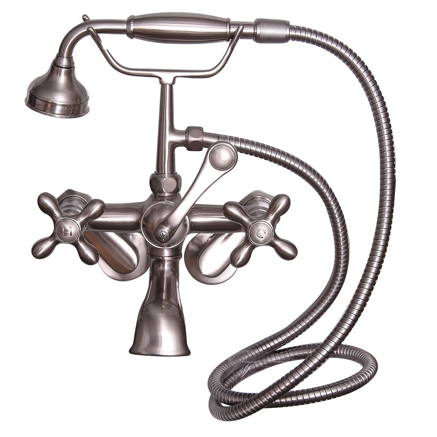 Bartlett 60" Cast Iron Roll Top Tub Kit-Brushed Nickel Accessories 2 Bartlett 60" Cast Iron Roll Top Tub Kit-Brushed Nickel Accessories - Image 2