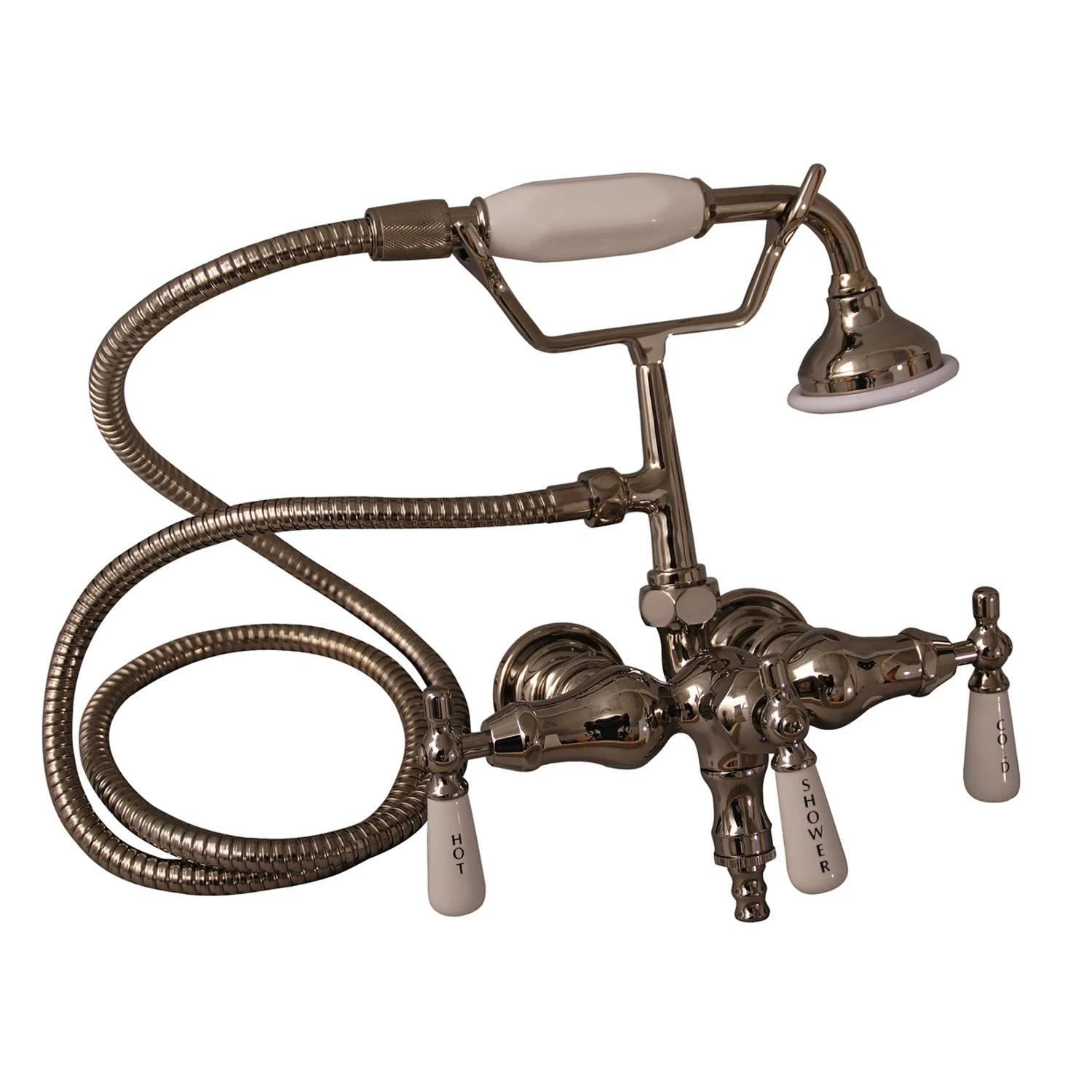 Brocton 65″ Cast Iron Roll Top Tub Kit – Polished Nickel Accessories 3 Brocton 65″ Cast Iron Roll Top Tub Kit – Polished Nickel Accessories - Image 3