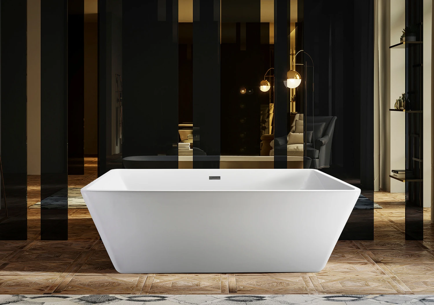 Vaughn 71" Extra Wide Acrylic Tub With Integral Drain 6 Vaughn 71" Extra Wide Acrylic Tub With Integral Drain - Image 6