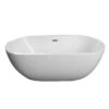 Pan 56" Acrylic Freestanding Tub With Integral Drain