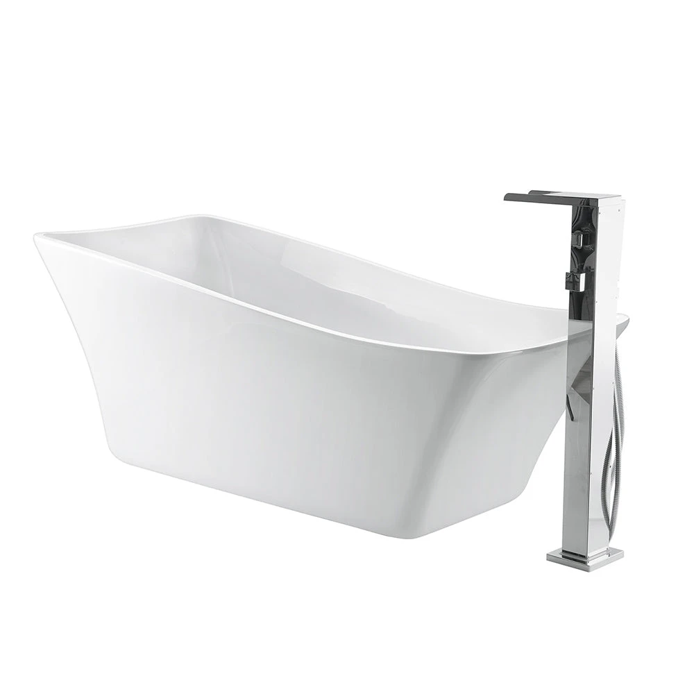 Melanie 68" Acrylic Slipper Tub 2 Melanie 68" Acrylic Slipper Tub - Image 2