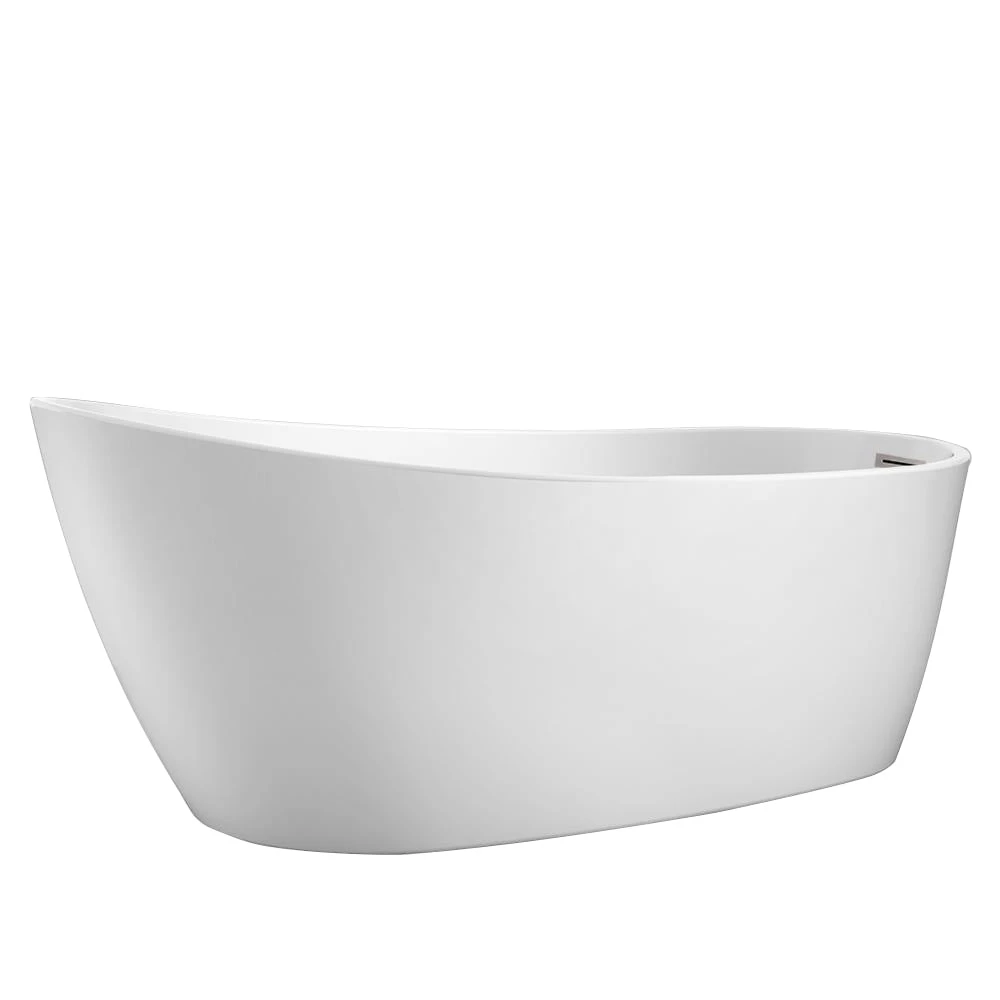 Lucinda 66" Acrylic Slipper Tub With Integral Drain And Overflow 1 Lucinda 66" Acrylic Slipper Tub With Integral Drain And Overflow