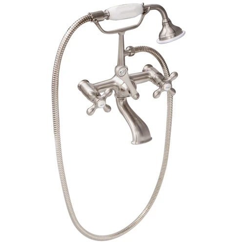 Clawfoot Tub Filler – Elephant Spout, Hand Held Shower, Swivel Mounts 5 Clawfoot Tub Filler – Elephant Spout, Hand Held Shower, Swivel Mounts - Image 5