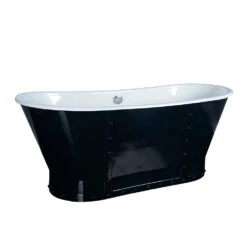 Fernando 67" Cast Iron Bateau With Riveted Skirt