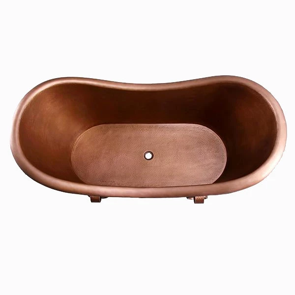 Baylis 66″ Copper Double Slipper Tub 3 Baylis 66″ Copper Double Slipper Tub - Image 3