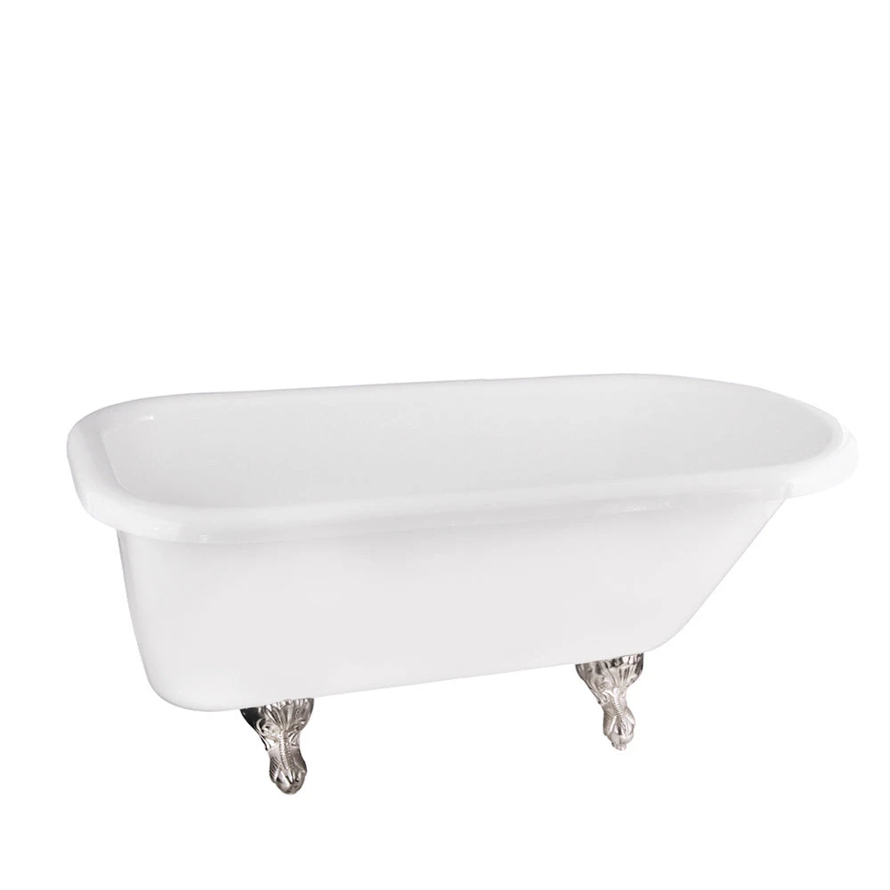 Asia 67" Acrylic Roll Top Tub 1 Asia 67" Acrylic Roll Top Tub