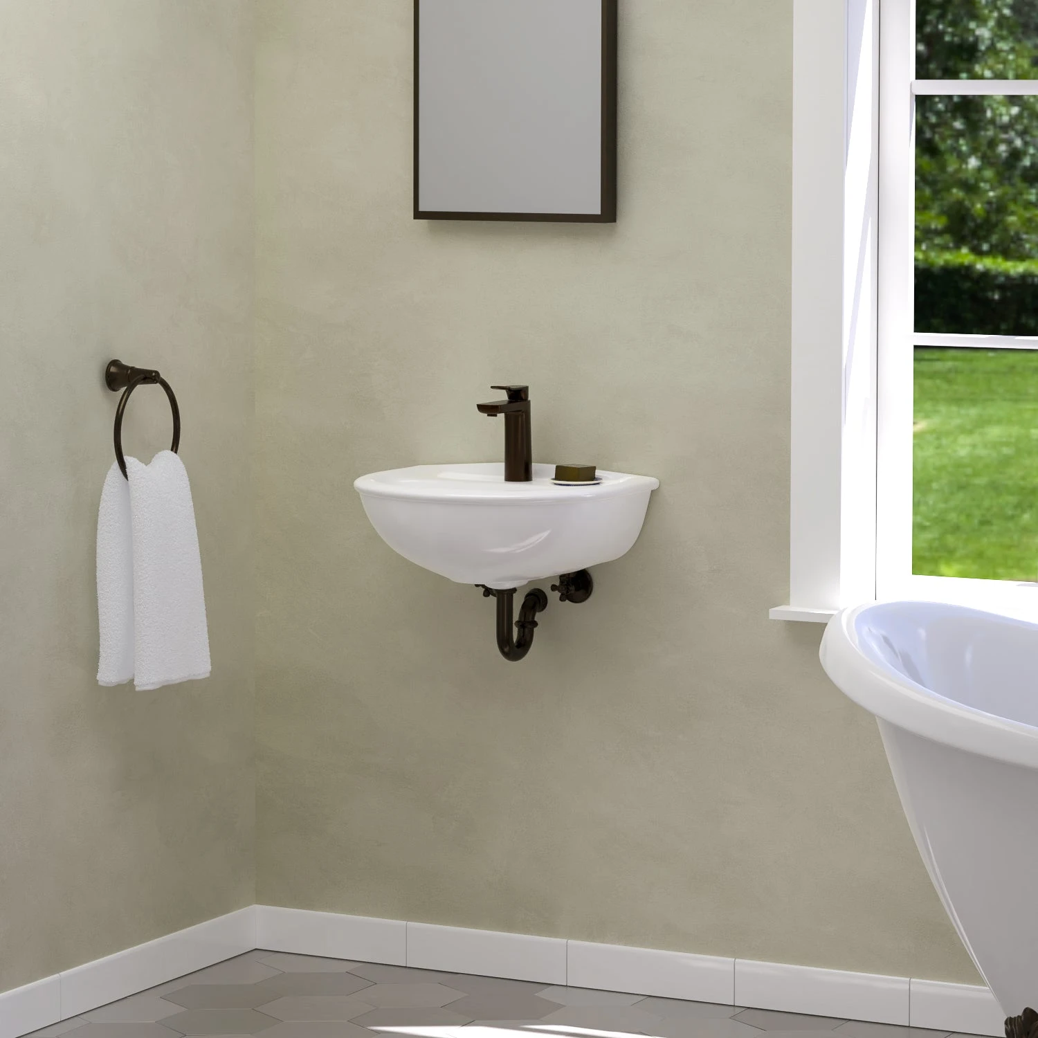 Karla 450 Wall-Hung Basin 2 Karla 450 Wall-Hung Basin - Image 2