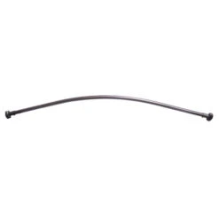 Curved Shower Rod With Flanges