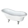 Isadora 67" Acrylic Double Slipper Tub
