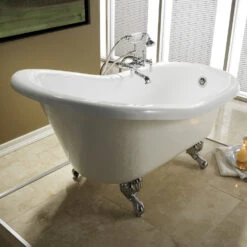 Estelle 60" Acrylic Slipper Tub -Barclay Products Shop download f206fec8 ea11 4204 8402 182359a1f0b2