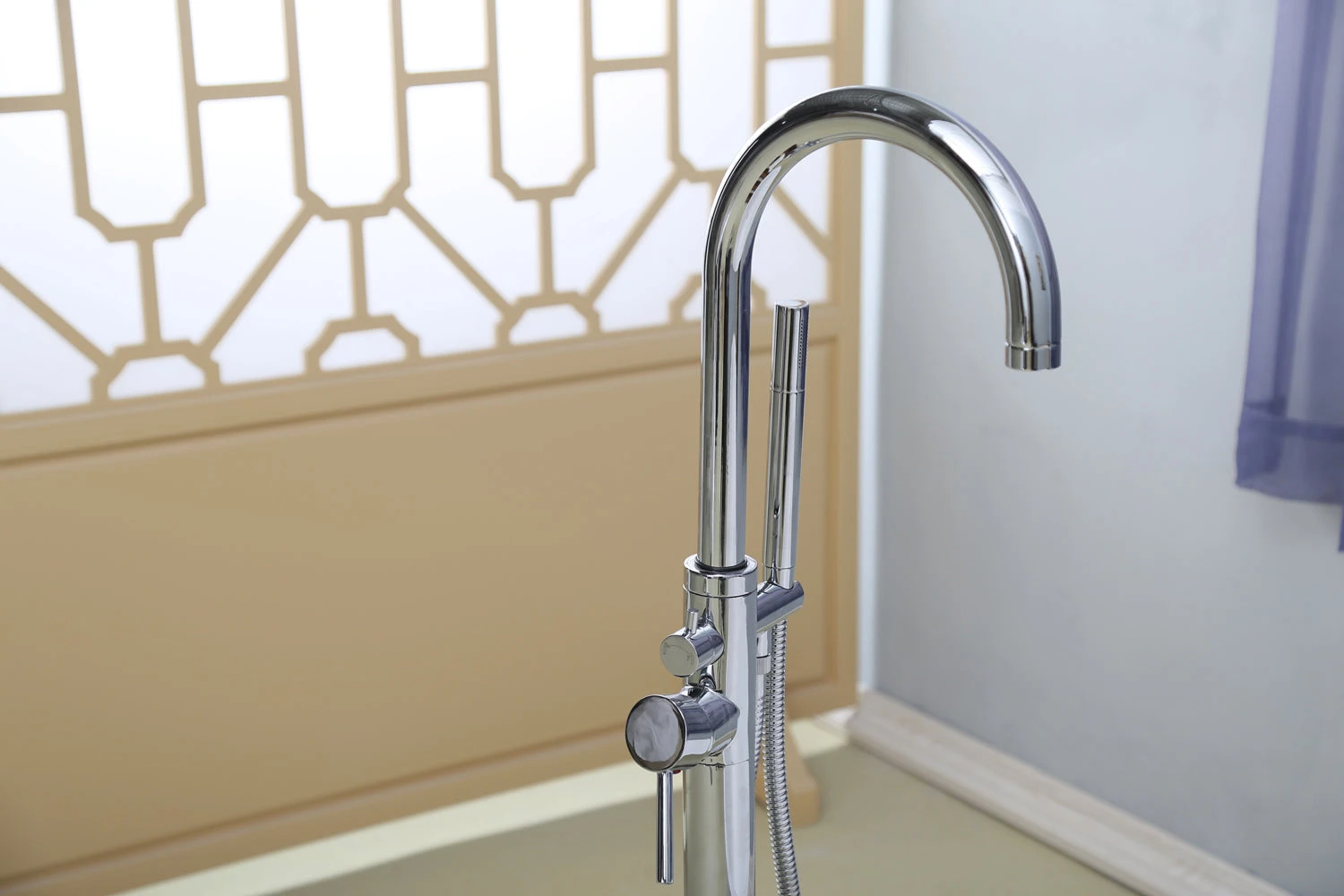 Elora Freestanding Tub Filler With Handshower 7 Elora Freestanding Tub Filler With Handshower - Image 7