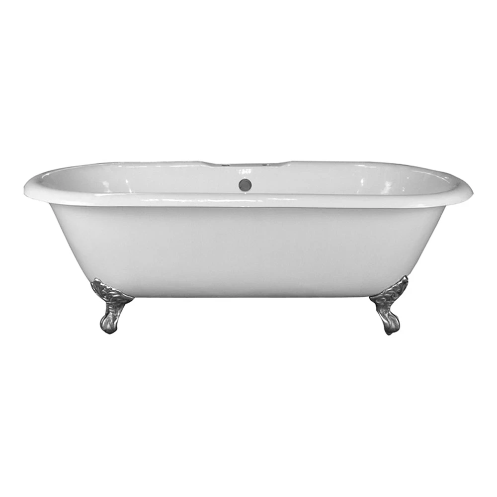 Duet 67" Cast Iron Double Roll Top Tub 1 Duet 67" Cast Iron Double Roll Top Tub