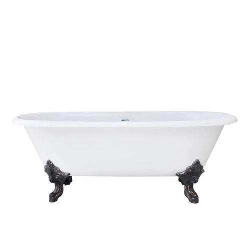 Gallagher 72" Cast Iron Double Roll Top Tub 1 Gallagher 72" Cast Iron Double Roll Top Tub