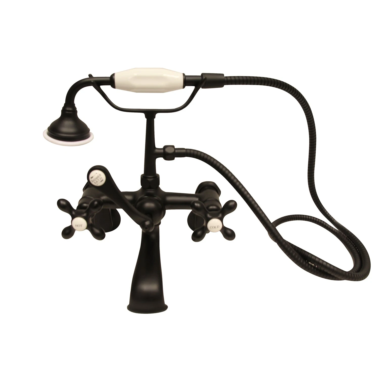 Clawfoot Tub Filler – Elephant Spout, Hand Held Shower, Swivel Mounts 11 Clawfoot Tub Filler – Elephant Spout, Hand Held Shower, Swivel Mounts - Image 11